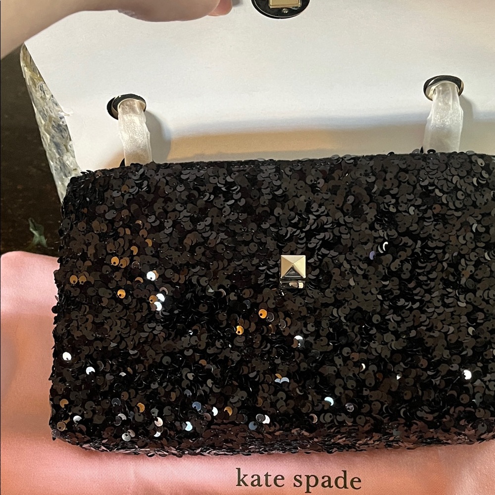 Natalia Sequin Medium Flap turn lock Shoulder bag - Picture 12 of 13